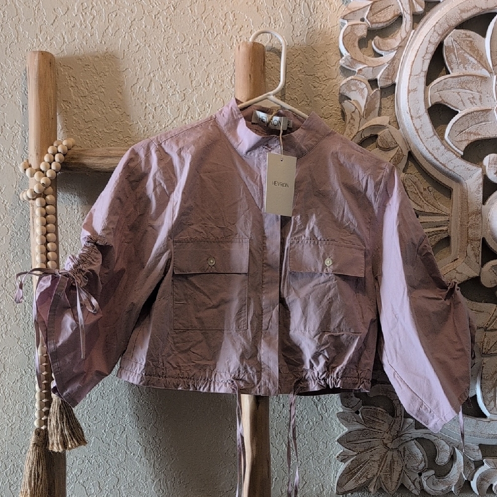 Hevron Cropped Jacket
